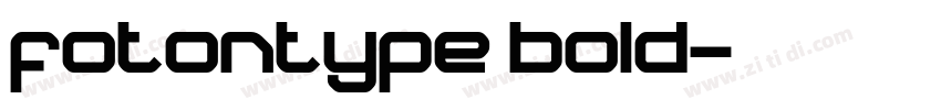 fotontype bold字体转换